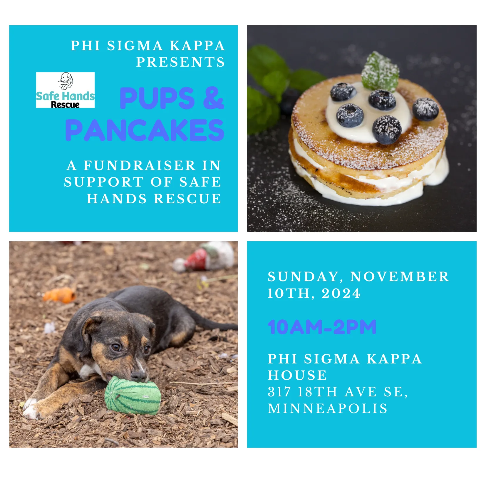 Pups & Pancakes Invite